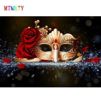 

Photo Backdrops Masked ball Diamond Mask Pattern Wall Carnival Party Celebration Portrait Photo Backgrounds For Photo Studio