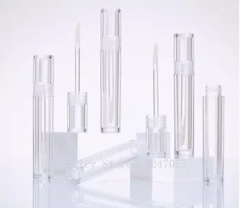 

10-100PCS 5ml Empty Lip Gloss Tube,DIY Round Portable Liquid Lipstick Bottle Clear Lip Gloss Bottle Lipgloss Tubes Wholesale