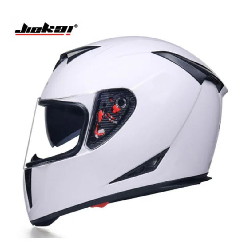 Черный, серебристый JIEKAI двойной объектив moto rcycle шлем для мужчин рыцарь полный лица moto rbike moto cross moto шлемы Размер M L XL XXL