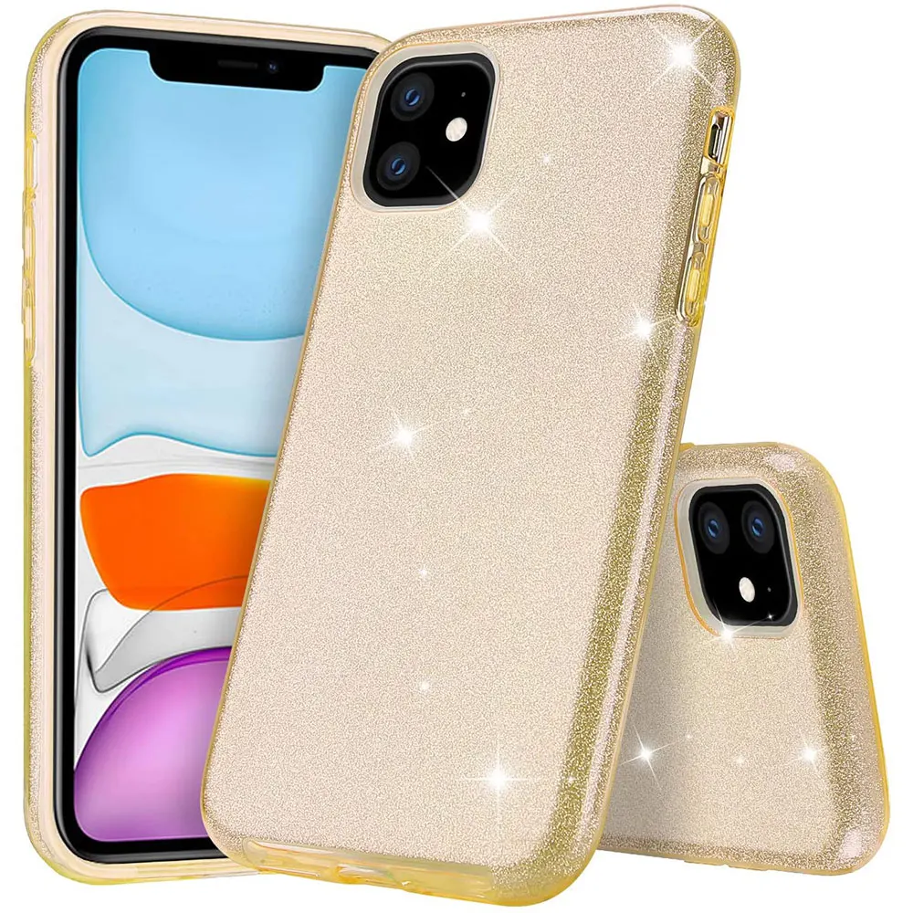 Шикарный Блестящий Роскошный чехол для iPhone 11 Pro Max iPhone11 женский милый гибридный