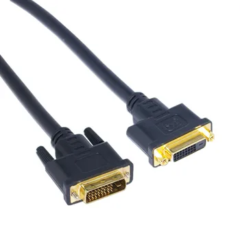 

50cm DVI-D Male To DVI-D 24+1 Pin Female (Male) Digital Video Extension Cable Converter Adapter For PC DVD HDTV Xbox
