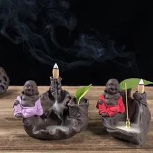 Будда Майтрея керамические цветы обратный ароматерапия печи для дома гостиной ремесло подарки