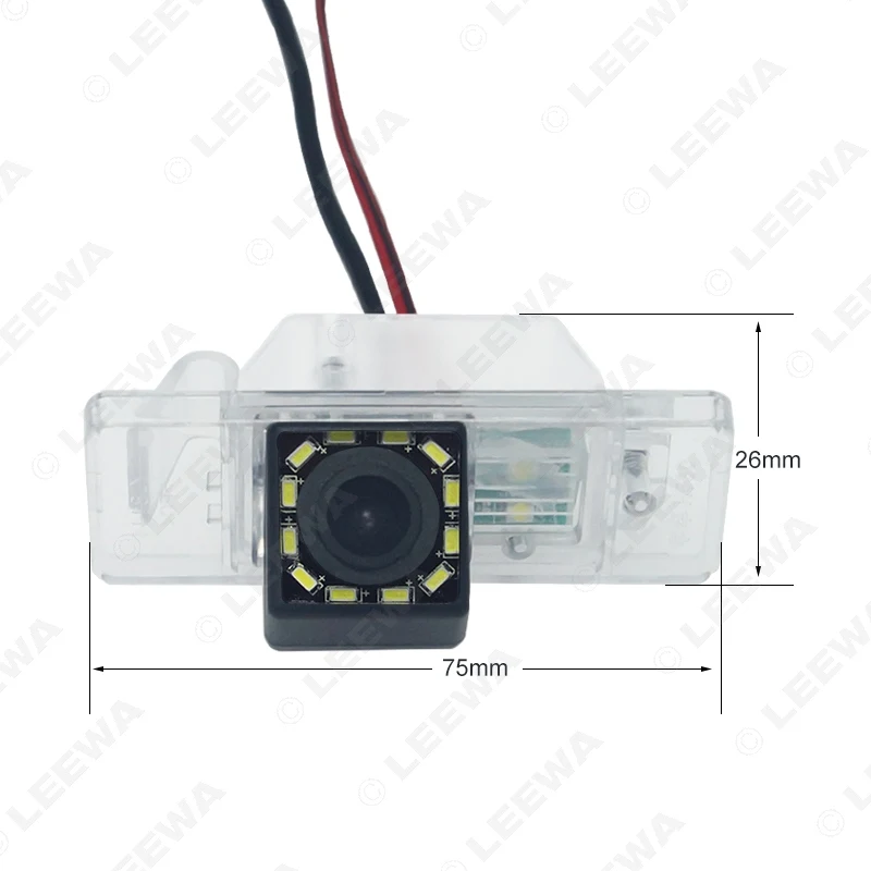 LEEWA Автомобильная специальная резервная камера заднего вида с 4LED/8LED/12LED подсветкой для Citroen C-Quatre C4 C5 камера заднего вида