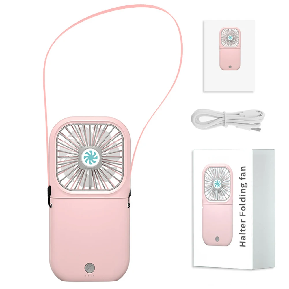 

Mini Portable Foldable USB Fan Handheld Rechargeable Fan for Travel 3 Speed Table Fan Personal Fan mobile power for smartphone