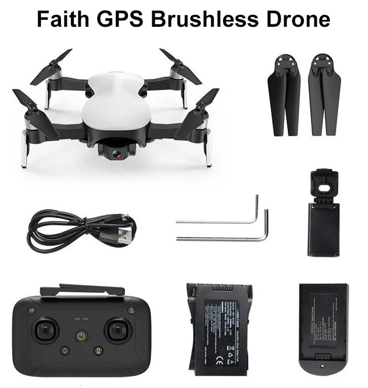  CFLY C-FLY Faith PRO 4K GPS RC Foldable Drone Quadcopter Brushless Motor With 5G 4K Wifi Fpv HD Cam