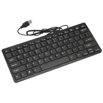 

Wire Keyboard Ultra-Thin Quiet Small Size 78 Keys Mini Multimedia Usb Keyboard For Laptop Pc