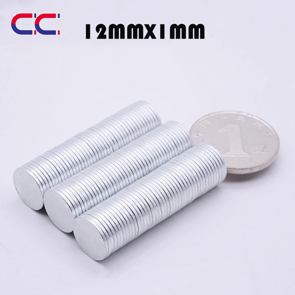 50/150 шт 12x1 мм N35 неодим магнитный диск 12 мм x 1 мм Постоянный NdFeB маленькие круглые супер мощные магнитные магниты для Craft