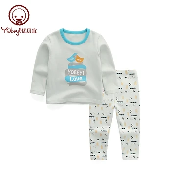 

Yobeyi Soft cotton series underwear set for girls - pastel chukou for children - light green bird