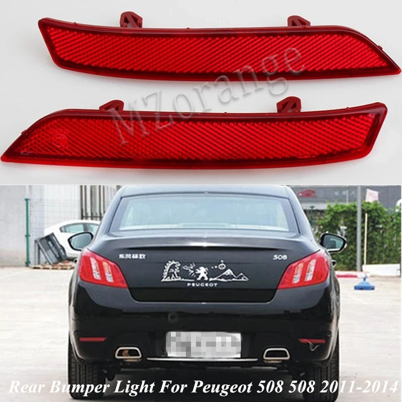 Задний фонарь бампера для Peugeot 508 2011 2012 2013 2014 задний отражатель