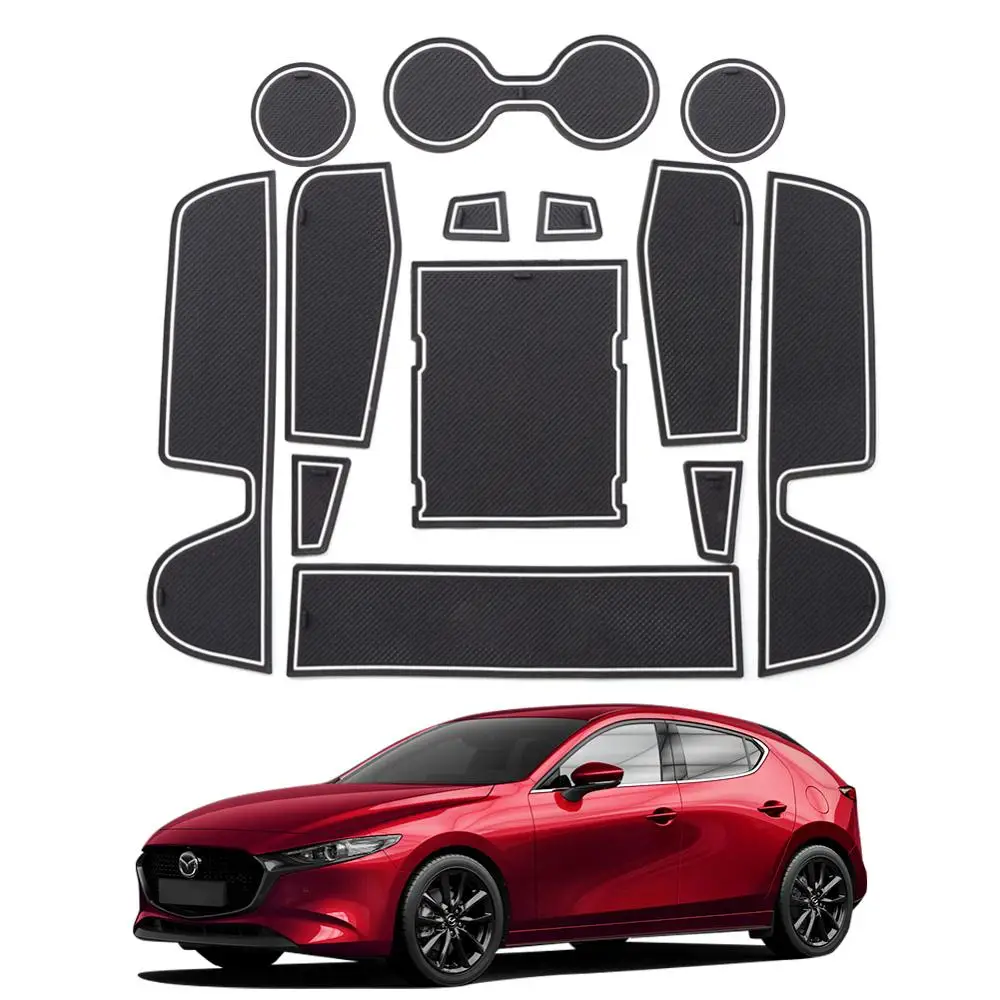 LFOTPP для Mazda 3 4th 2019 2020 Авто Противоскользящий коврик двери паз резиновый слот ворот