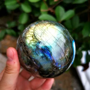 

Natural Labradorite Quartz Moonlight Crystal Ball Stone Healing