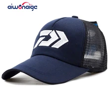2019 nuevo DAIWA verano gorro de sol transpirable sombrilla malla transpirable gorra para sol ajustable grande y masculino al aire libre pesca marca cap(China)