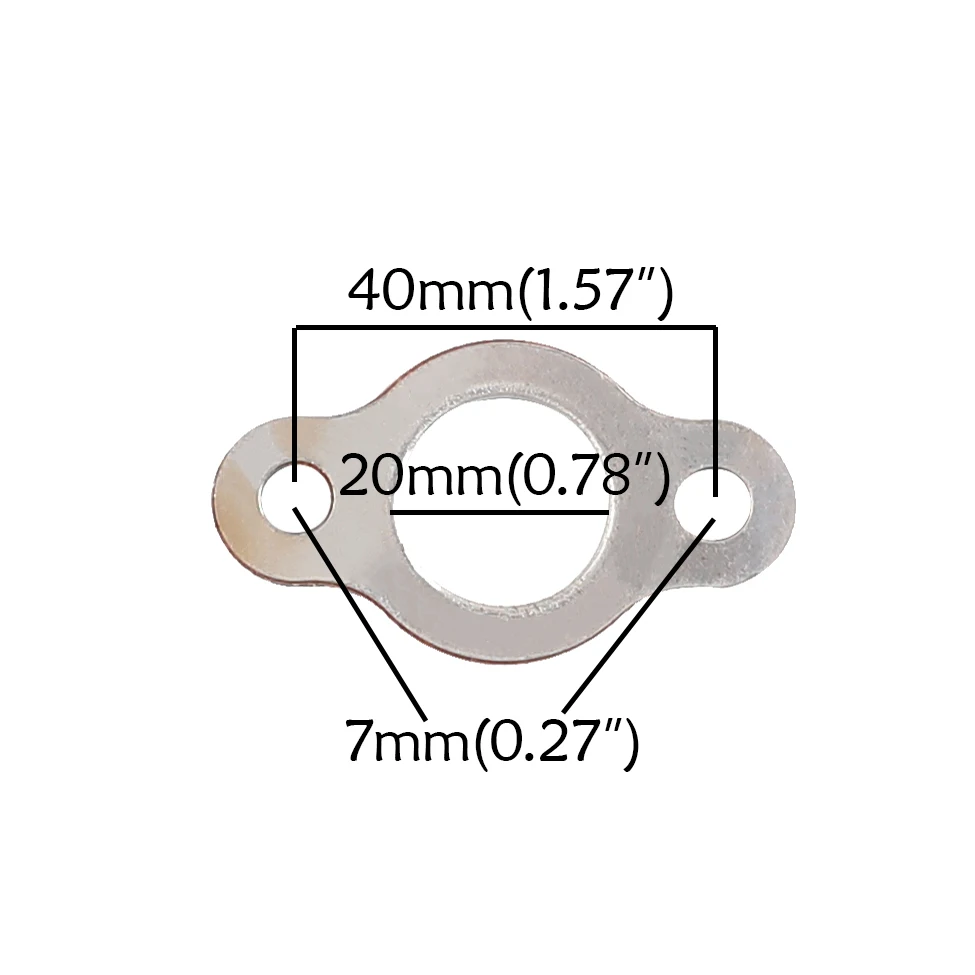 Carburetor intake manifold gasket 20mm Exhaust Carby Manifold Gasket For 48cc 66cc 80cc 2 Stroke Mini Pocket ATV Quad Motorized PitBike