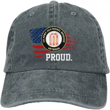 Proud US Army 53-я сигнальная команда Ветеран американский флаг Мужская классическая бейсболка папа шляпа регулируемый размер