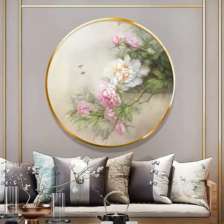 

Needlework,Warm flower peony flower oil painting DIY Fashion DMC Cross stitch,for Embroidery kits, Art Cross-Stitching handmade