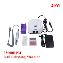 Профессиональный электрический Фрезер для ногтей, фрезерный станок для маникюра, педикюра, напильники, набор инструментов, полировщик для ногтей, шлифовальная машина для остекления