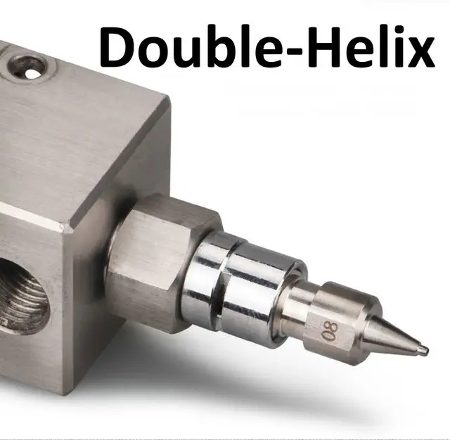 One-piece Double-helix Stainless Steel 303 Precision Tapered Dispensing Tip