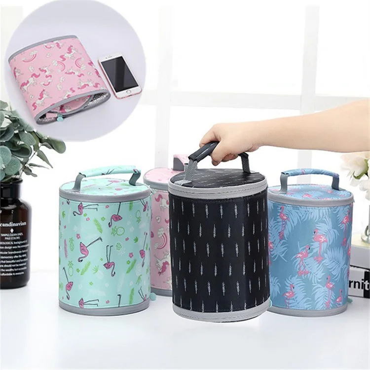 

Flamingo Baby Bottle Bag Mummy Handbag Baby Bag Keep Fresh Insulation Bag Foldable Mother's Milk Thermal bag Baby Bottle Holder