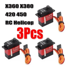 ALZRC – Mini Servo numérique en métal sans noyau DS452MG 450 CCPM, 3 pièces, pour avion hélicoptère RC 450 – 480