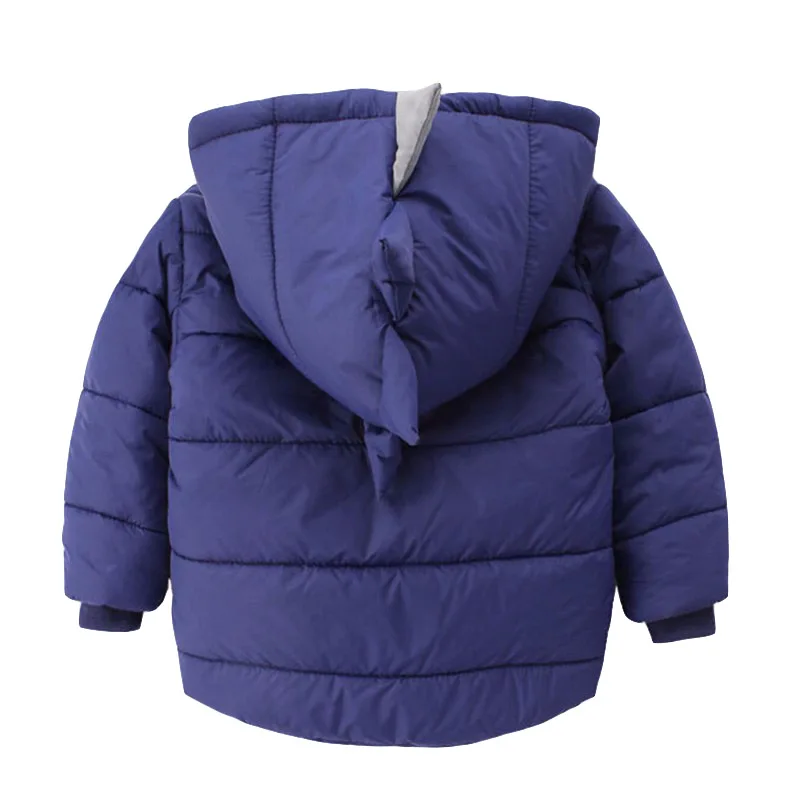 Куртки для маленьких мальчиков куртка осень-зима для пальто для мальчиков куртка детское теплое пальто с меховым капюшоном, теплая хлопковая верхняя одежда, пальто детская одежда
