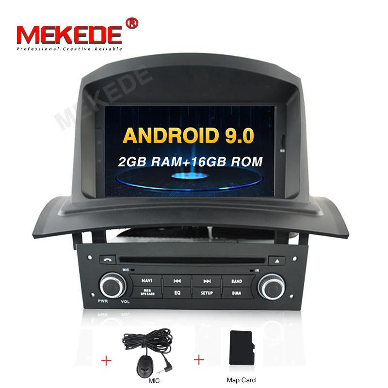 8 ядерный Android 9,0 Автомобильный мультимедийный сенсорный dvd-плеер для Megane 2 Fluence Megane II 2002-2008 с gps аудио видео wifi BT 4G ram - Цвет: 16G model