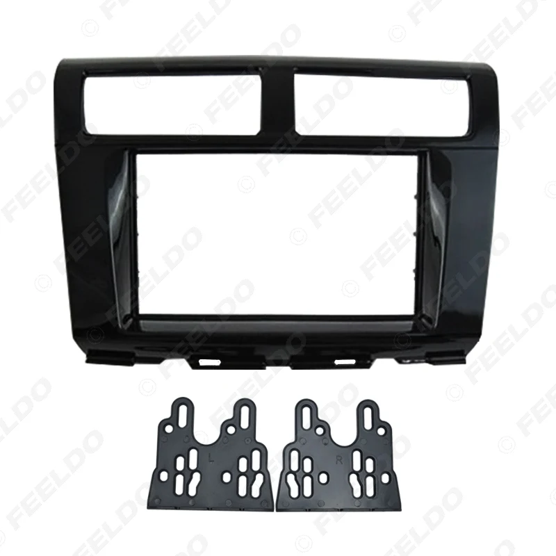 FEELDO автомобиль 2DIN CD/DVD/Радио Стерео рамка фасции для Proton Myvi NAVI 2012 панель приборной панели отделка фасции наборы