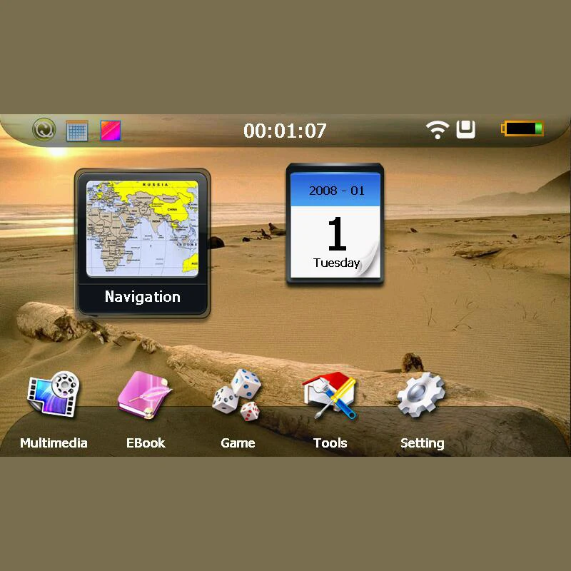 7 дюймов емкостный экран GPS навигатор HD FM 8G 256 м MP3/MP4 плеер вождения голосовой навигатор