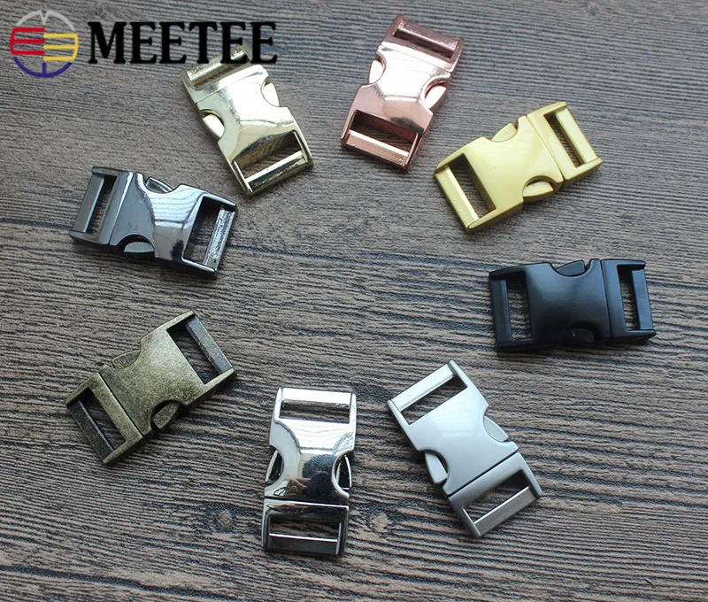 Meetee 2/10 шт 16 мм высокосортная металлическая боковая разъемная Пряжка для 15 тесьмы