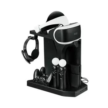 

PSVR PS4 Pro Slim Charging Display Stand Showcase for PS4 VR Playstation 4 Vertical Stand Fan Cooler Controller Charger HUB new