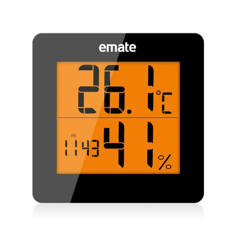 Комнатный термометр гигрометр Цифровой lcd C/F Измеритель температуры и влажности Будильник