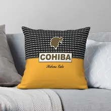 Cohiba Habana Cuba – taie d'oreiller en Polyester, lin, velours, fermeture éclair, décoration de maison, housse de coussin, 45x45