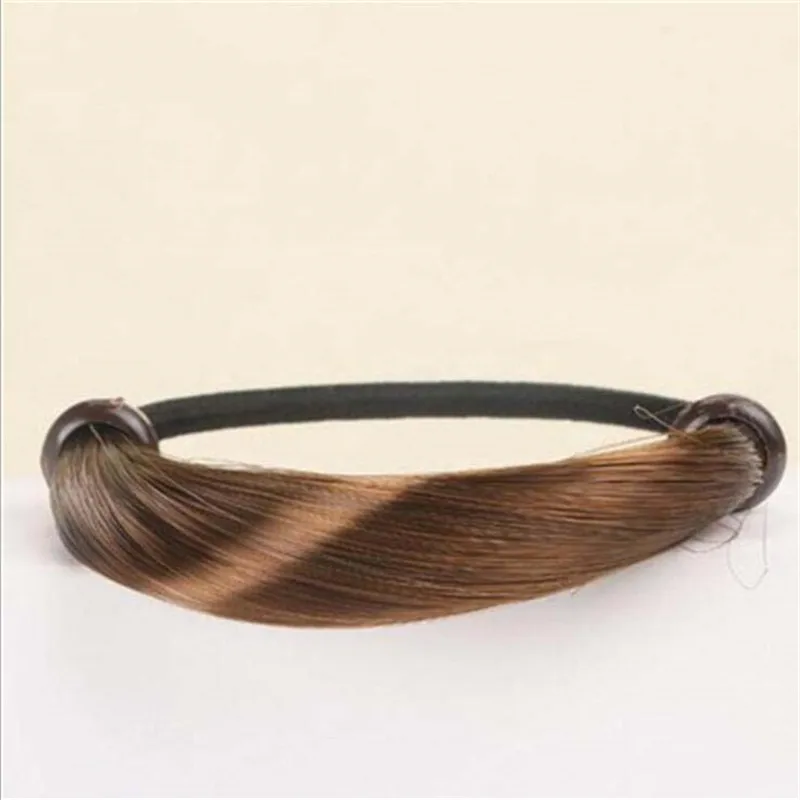 Модный парик, плетеная лента для волос для женщин, Резиновая лента в виде косички, корейский стиль, кольцо для волос для девочек, держатель для волос в виде конского хвоста