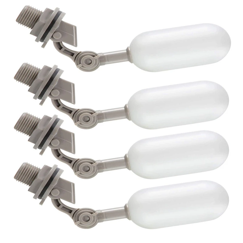 

HOT 4PCS Float Ball Valve Kit 1/2 Inch Supply Tube Water Float Valve with Adjustable Arm for Pool Livestock Water Trough