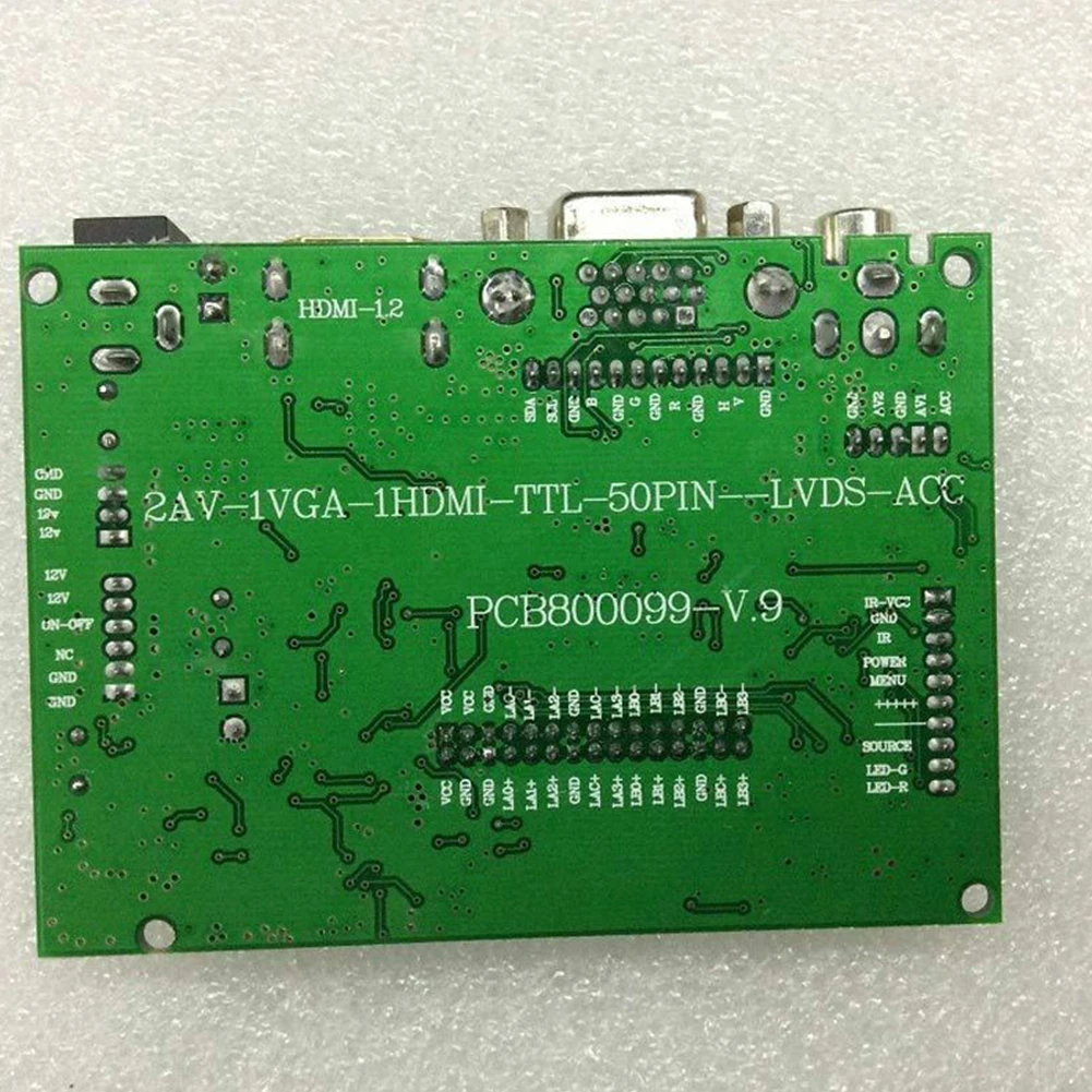 HDMI профессиональный 6 контактов ttl выход LVDS сигнал для автомобиля экран дисплея VGA ЖК-драйвер платы контроллера автомобиля AV Mini