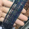 220 pièces/brin 0.8mm cristal Rondell perles de verre à facettes petites perles Sead perles pour la fabrication de bijoux bricolage ► Photo 3/6