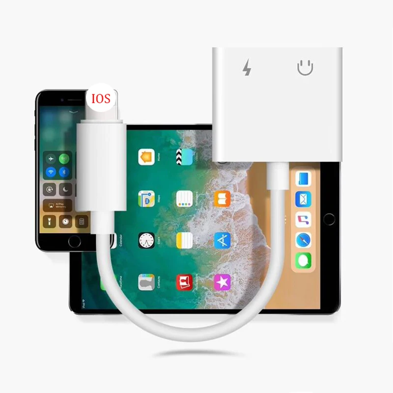 Аудио адаптер наушники с зарядным устройством кабель для iPhone 7 8 Plus X XR XS MAX Aux Jack адаптер для Iphone