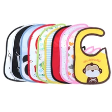 Детские слюнявчики с тремя слоями газовой ткани с милым рисунком из мультфильма; водонепроницаемые Слюнявчики для малышей; хлопковые Слюнявчики для младенцев; Слюнявчики для кормления