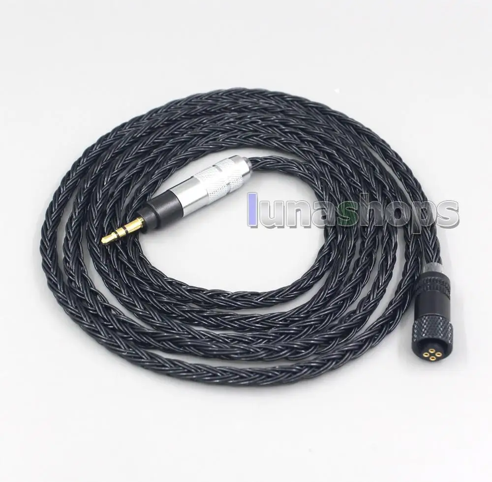 16 Core Black OCC Awesome All In 1 Plug Earphone Cable For Sennheiser Urbanite XL On Over Ear Headphones LN006941
