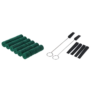 

90Pcs Hitch Pin Felt Balance Rail Punchings Piano Repair Accessory & 1 Pack of 6 Pcs Piano Tuning Mutes Tuning Tools