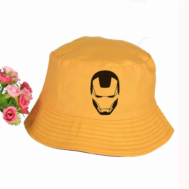 Iron man Logo Hat Women Mens Panama 