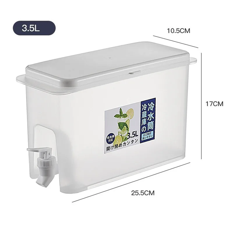 Cold Water Jug With Tap Water Beverage Drink Dispenser Fruit Teapot Tank Refrigerator Juice Kettle Cold Water Jug For Lemonade 6