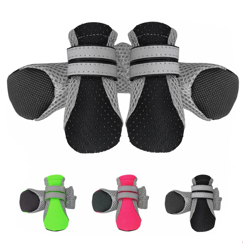 

Pet Dog Shoes Soft Sole Nonslip Mesh Boots Breathable Puppy Safe Reflective Boots Anti-Slip Paw Protector Dog Pet Supplies Y017