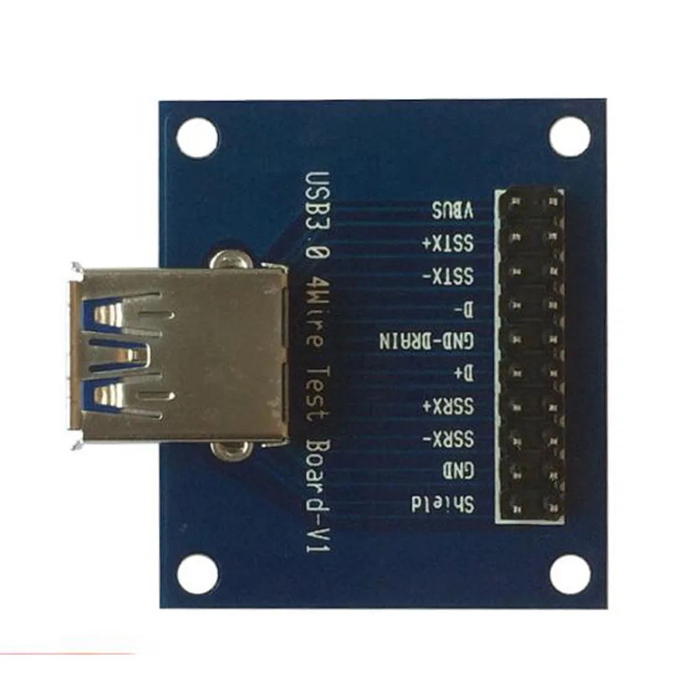 2 шт. USB3.0 с печатной платой 2,54 контактный разъем тестовая головка приспособление Совместимо с USB1.1 и USB2.0 интерфейс тестовая плата