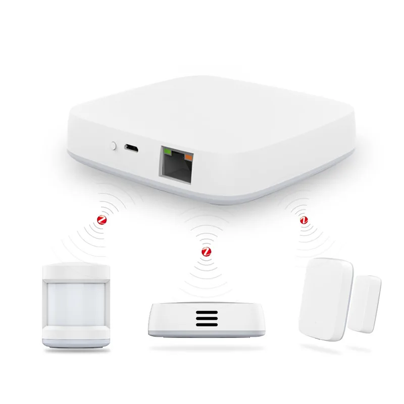 Zigbee Kit Tuya Zigbee Smart gateway Hub домашняя Автоматизация сцена охранная сигнализация комплект PIR дверной и оконный датчик температуры и влажности умный срок службы - Цвет: Zigbee Kit