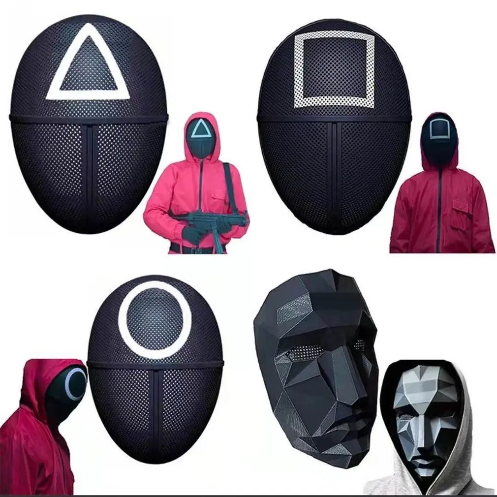 Mask Squid Game Mask Squidgame Korea TV Cosplay VIP Mask Disguise  Costume|Party Masks| - AliExpress