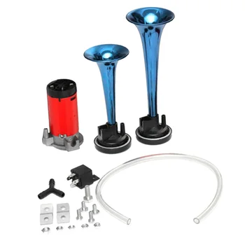 

New 12V Dual Trumpet Air Horn Compressor Set Suitable For Car RV Motorbike