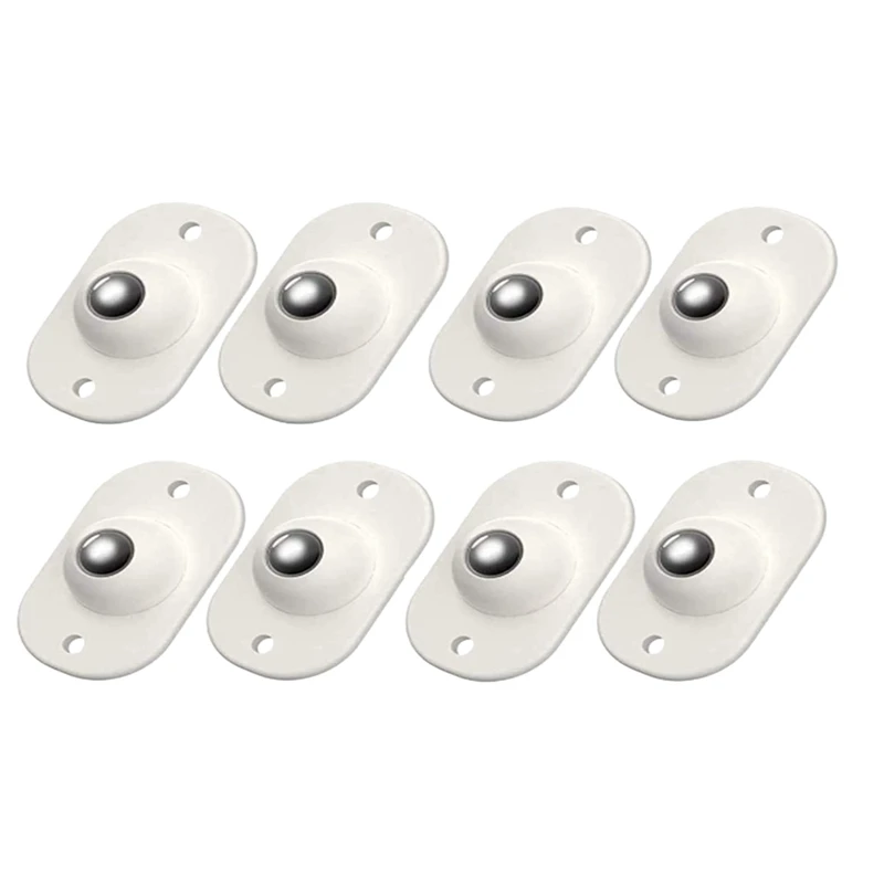 8 Pcs Storage Box Pulley Self-Adhesive Wheels Swivel Casters Universal Furniture Wheel Directional Roller | Дом и сад