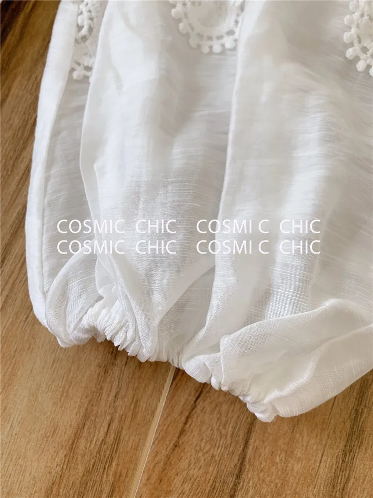 Cosmicchic, подиумная Праздничная юбка, комплект, элегантный фонарь, длинный рукав, открытая кружевная вышивка, блузка, нестандартные оборки, мини-юбка