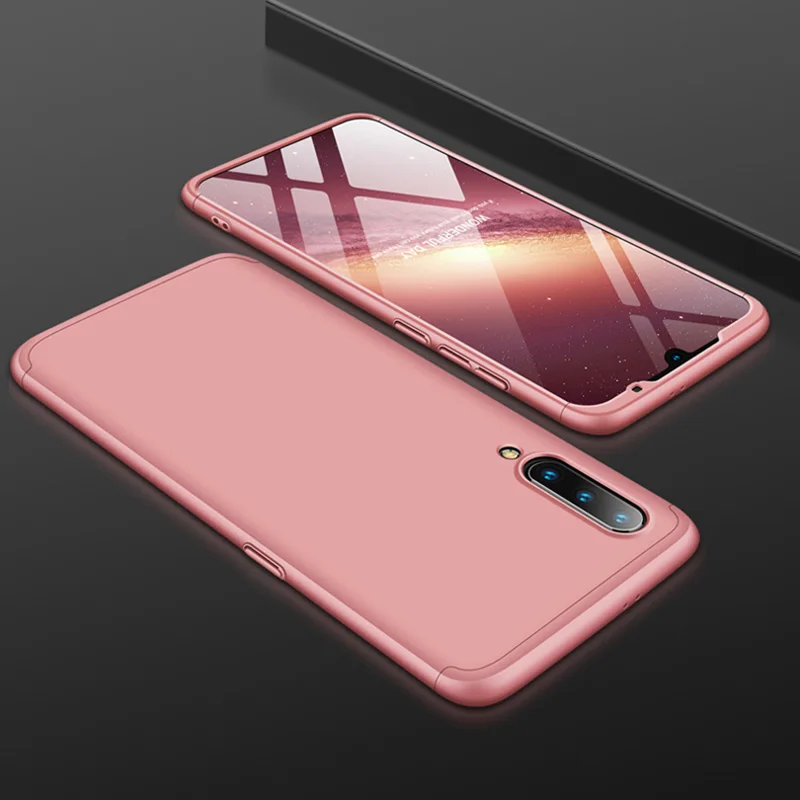 360 градусов, ПК матовый чехол для телефона для Xiao mi Red mi Note 8T 7A 6A K20 CC9e mi 9T mi 8 Lite mi A2 Lite A3 Полный чехол противоударный чехол s - Цвет: Pink