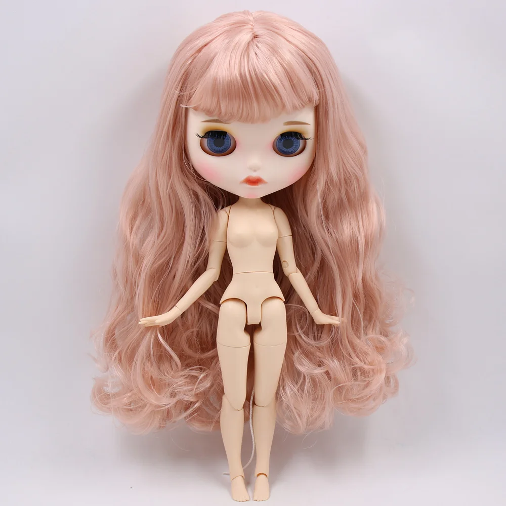 Fiona – Premium Custom Neo Blythe Doll with Pink Hair, White Skin & Matte Pouty Face 4